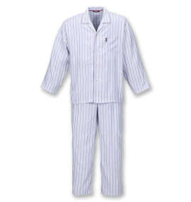 marie claire homme&nbsp;ツイルストライプ長袖パジャマ