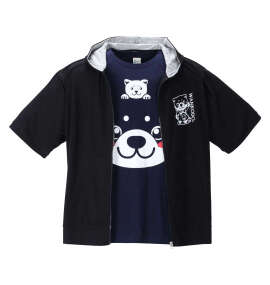 黒柴印和んこ堂&nbsp;半袖パーカー+半袖Tシャツ