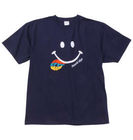 大きいサイズ メンズ SMILEY FACE (スマイリーフェイス) 半袖Tシャツ