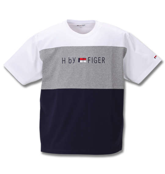 H by FIGER 切替半袖Tシャツ