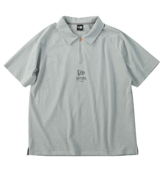 NEW ERA GOLF シアサッカージップ半袖ポロシャツ