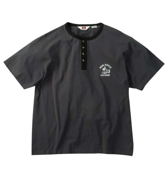 BEN DAVIS リンガーヘンリーネック半袖Tシャツ