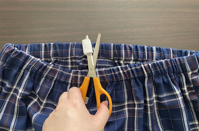パジャマのゴム入れ替え方法